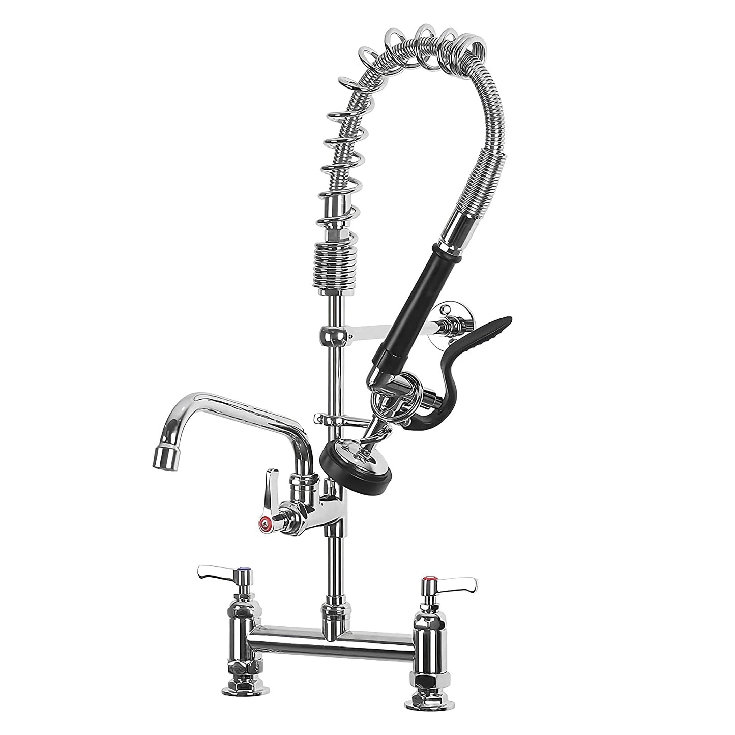 CWM 26” Commercial Faucet with Sprayer (Deck-Mounted)