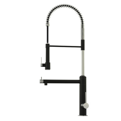 CWM Kitchen Faucet with Pull Down Sprayer,Matte Black