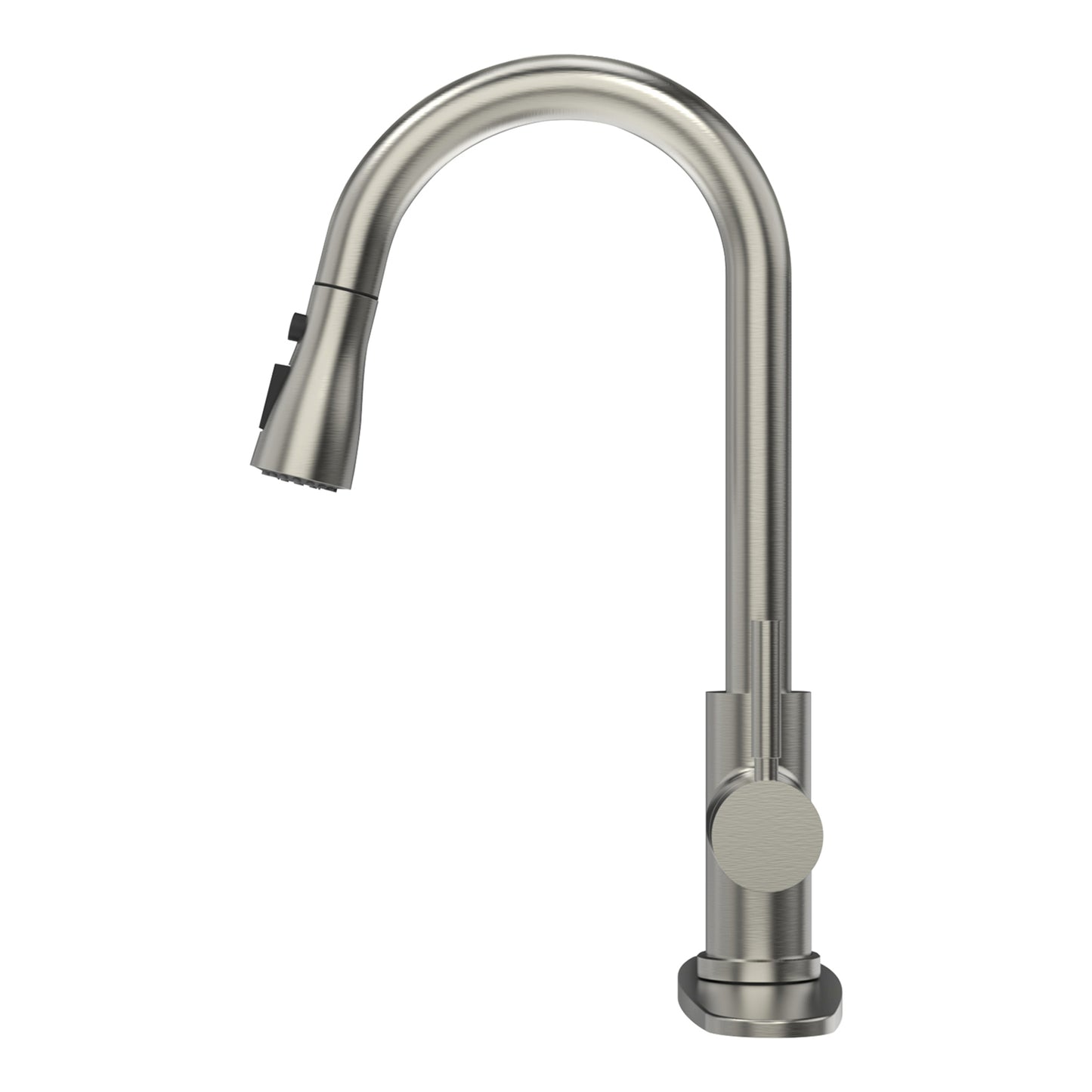 CWM Kitchen Faucet with Pull Out Sprayer,Brushed Stainless