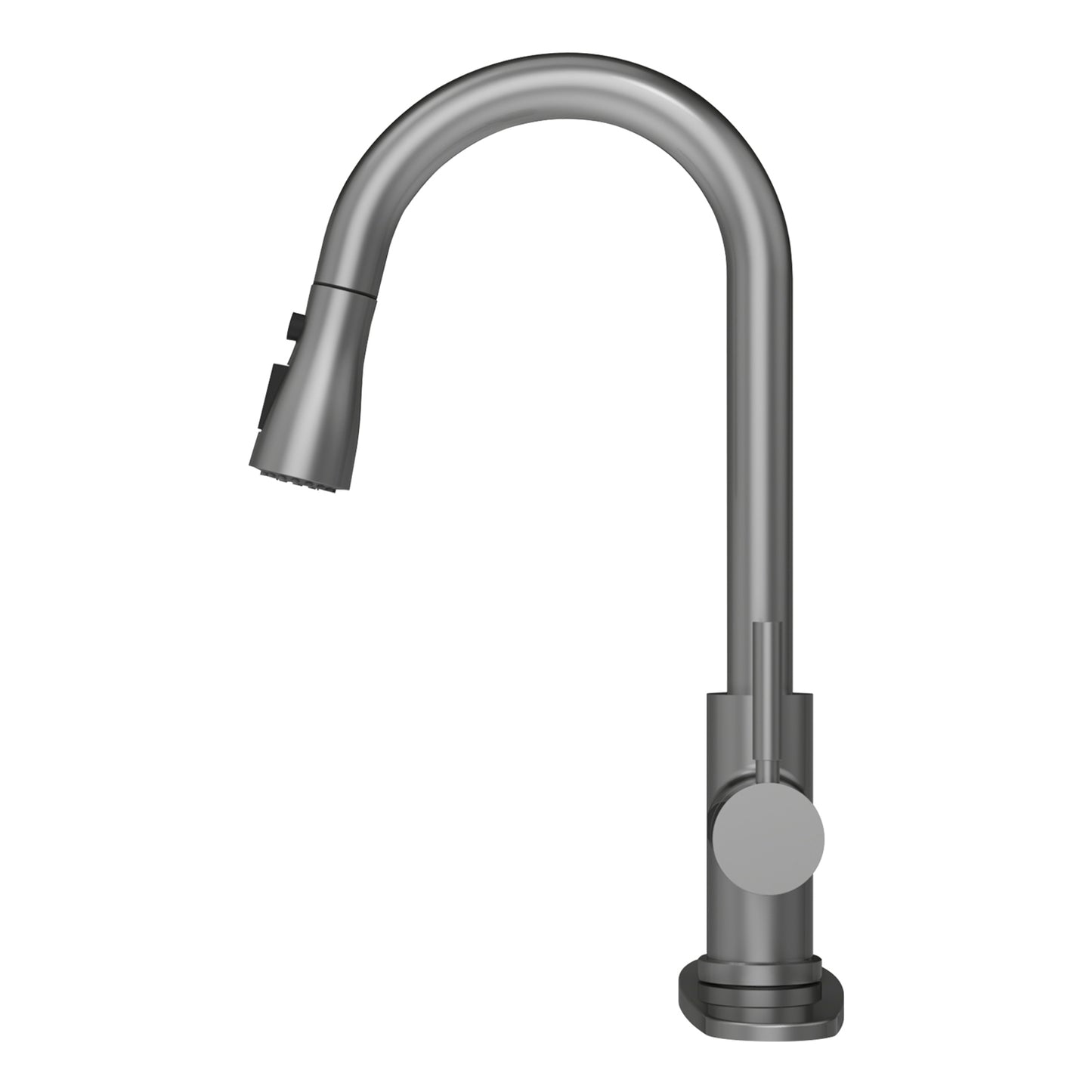 CWM Kitchen Faucet with Pull Out Sprayer,Matte Grey