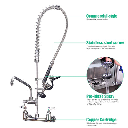 CWM 36" Commercial Faucet with Sprayer