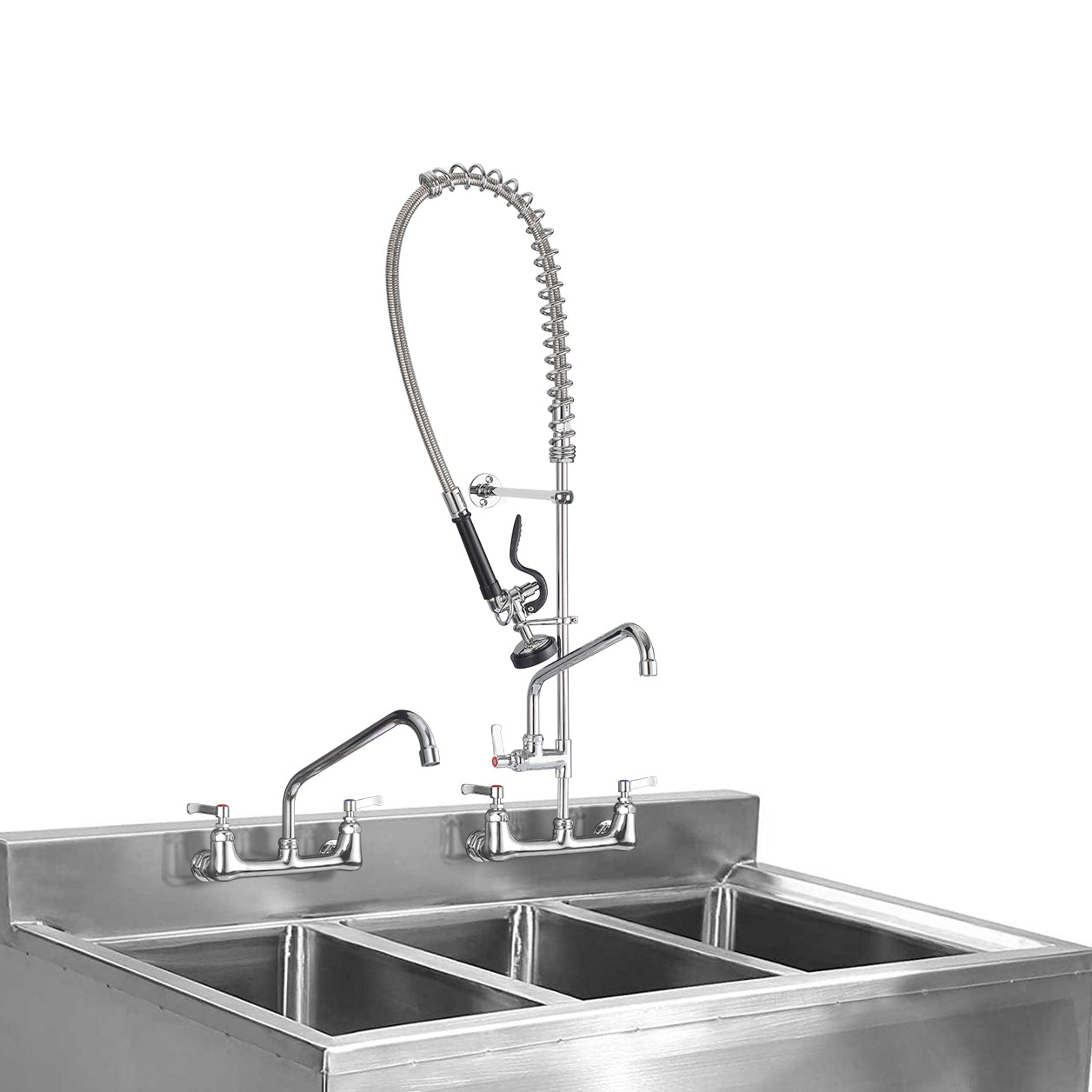 CWM 43" Commercial Faucet with Sprayer